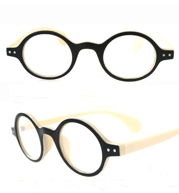 Agstum Vintage Full Rim Round Eyeglasses Frame Spectacles Eyewear Clear 1